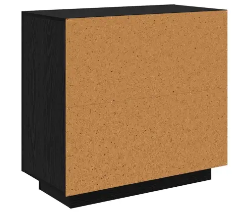 Puse Melns Ozols 40 X 80 X 75 Cm Inženierijas Koks Vidaxl