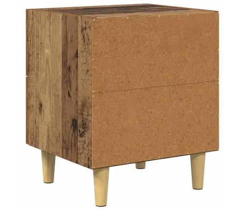 Lovos Spintelė Su Stalčių 2 Pcs Senas Medis 40 X 35 X 47.5Cm