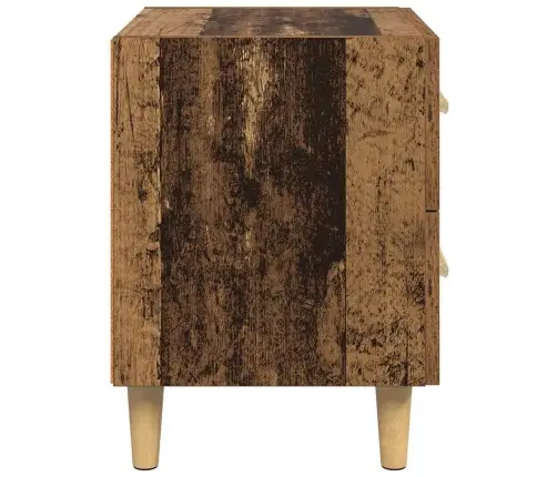 Lovos Spintelė Su Stalčių 2 Pcs Senas Medis 40 X 35 X 47.5Cm