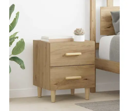 Voodikapp 2 Pcs Käsitöötamm 40 X 35 X 47.5 Cm Tehispuit