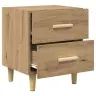 Voodikapp 2 Pcs Käsitöötamm 40 X 35 X 47.5 Cm Tehispuit