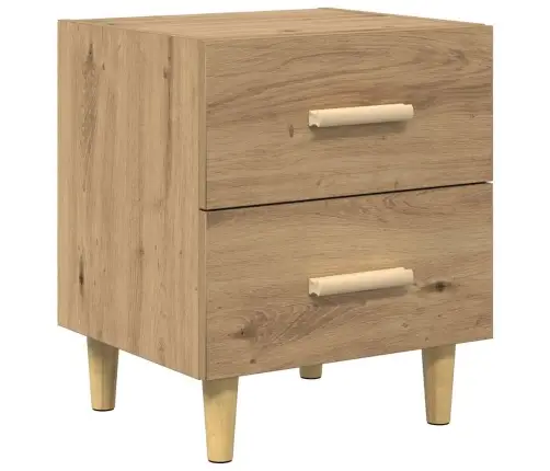 Voodikapp 2 Pcs Käsitöötamm 40 X 35 X 47.5 Cm Tehispuit
