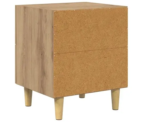 Voodikapp 2 Pcs Käsitöötamm 40 X 35 X 47.5 Cm Tehispuit