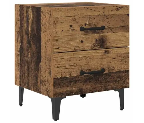 Gultas Skapis Ar Atvilktni 2 Pcs Vecs Koks 40 X 35 X 47.5 Cm Vidaxl