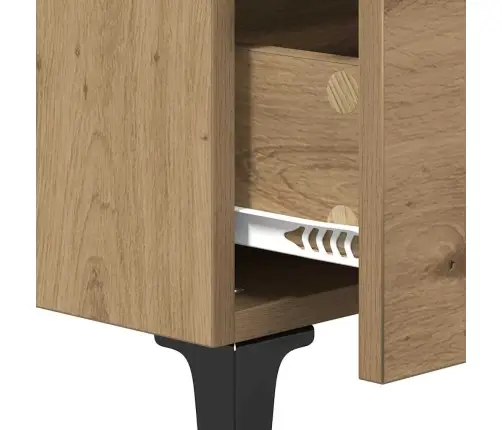 Gultas Skapis 2 Pcs Amatnieku Ozola 40 X 35 X 47.5 Cm Vidaxl