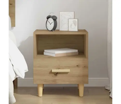 Nakts Skapītis Ar Atvilktni Amatnieku Ozola 40 X 35 X 47.5 Cm Vidaxl