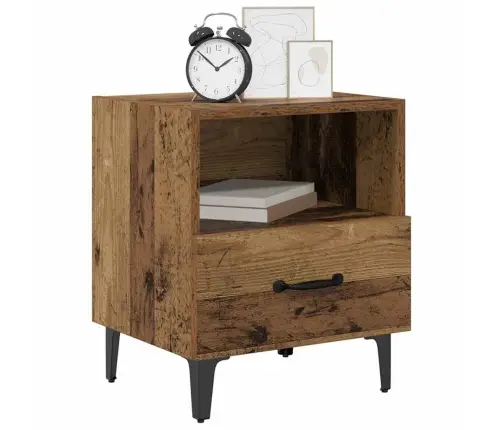 Nakts Skapītis Vecs Koks 40 X 35 X 47.5 Cm Inženierijas Koks Vidaxl