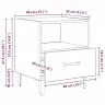 Nakts Skapītis Vecs Koks 40 X 35 X 47.5 Cm Inženierijas Koks Vidaxl