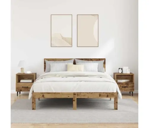 Öölambi Kapp 2 Pcs Vana Puit 40 X 35 X 47.5 Cm Tehispuit