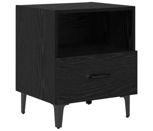 Öölambi Kapp 2 Pcs Must Tamm 40 X 35 X 47.5 Cm Tehispuit