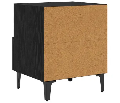 Öölambi Kapp 2 Pcs Must Tamm 40 X 35 X 47.5 Cm Tehispuit