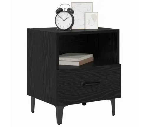 Öölambi Kapp 2 Pcs Must Tamm 40 X 35 X 47.5 Cm Tehispuit