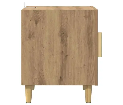 Nakts Skapītis 2 Pcs Artisānā Ozols 40 X 40 X 50 Cm Vidaxl