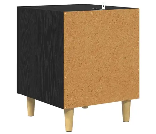 Nakts Skapītis 2 Pcs Melns Ozolkoks 40 X 40 X 50 Cm Vidaxl