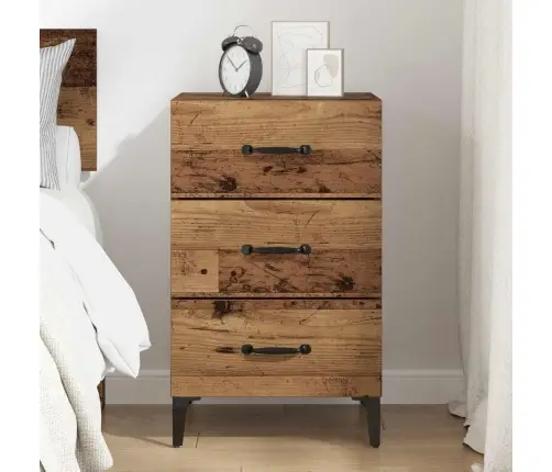 Nakts Skapītis Vecs Koks 40 X 40 X 66 Cm Inženierijas Koks Vidaxl