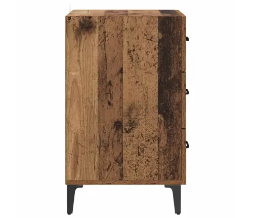 Nakts Skapītis Vecs Koks 40 X 40 X 66 Cm Inženierijas Koks Vidaxl