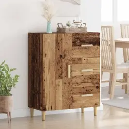 Puse Ar Atvilktni Vecs Koks 34 X 69.5 X 90 Cm Inženierijas Koks Vidaxl