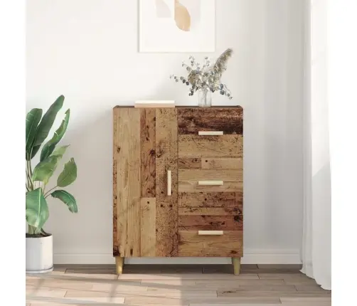 Puse Ar Atvilktni Vecs Koks 34 X 69.5 X 90 Cm Inženierijas Koks Vidaxl