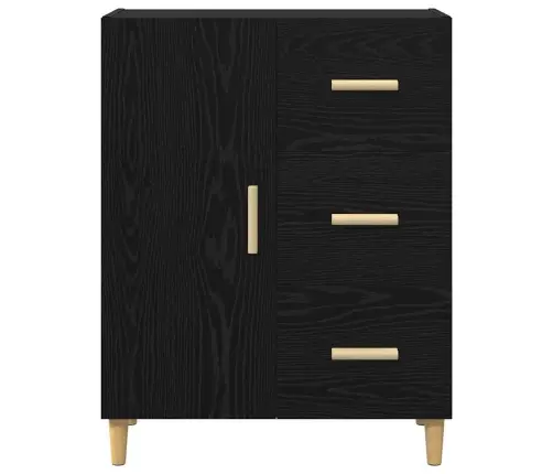 Puse Melns Ozols 34 X 69.5 X 90 Cm Inženierijas Koks Vidaxl