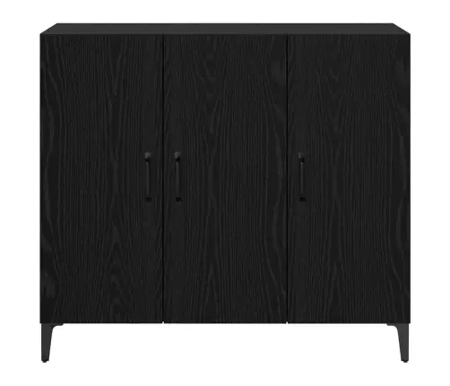 Puse Melns Ozols 34 X 90 X 80 Cm Inženierijas Koks Vidaxl