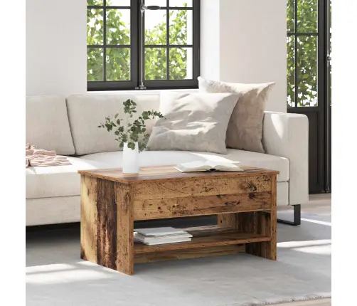 Kafijas Galdiņš Vecs Koks 80 X 50.5 X 41.5 Cm Inženierijas Koks Vidaxl