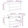 Kafijas Galdiņš Vecs Koks 80 X 50.5 X 41.5 Cm Inženierijas Koks Vidaxl