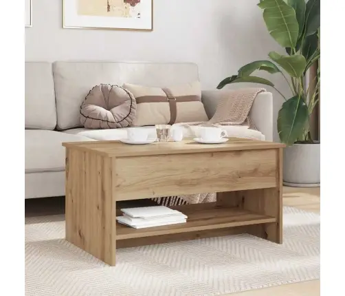 Kafijas Galdiņš Amatnieku Ozola 80 X 50.5 X 41.5 Cm Vidaxl