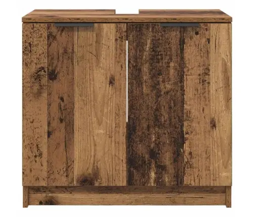 Vonios Spintelė Su Saugykla Senovinis Medis 64,5 X 33,5 X 59 Cm