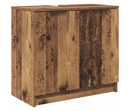 Vonios Spintelė Su Saugykla Senovinis Medis 64,5 X 33,5 X 59 Cm