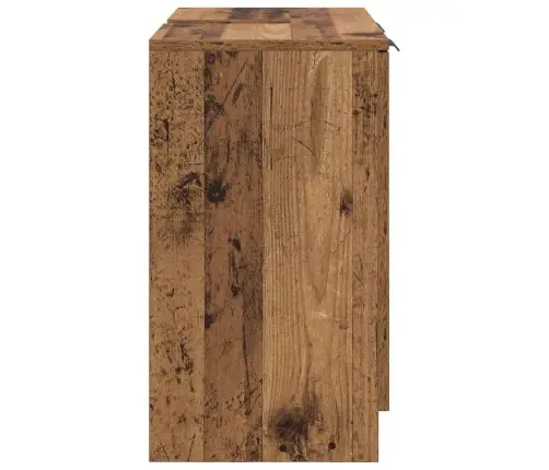 Vonios Spintelė Su Saugykla Senovinis Medis 64,5 X 33,5 X 59 Cm