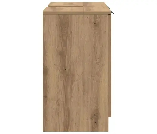 Vannitoa Kapp Uksega Käsitööpuu 64,5 X 33,5 X 59 Cm Tehispuit