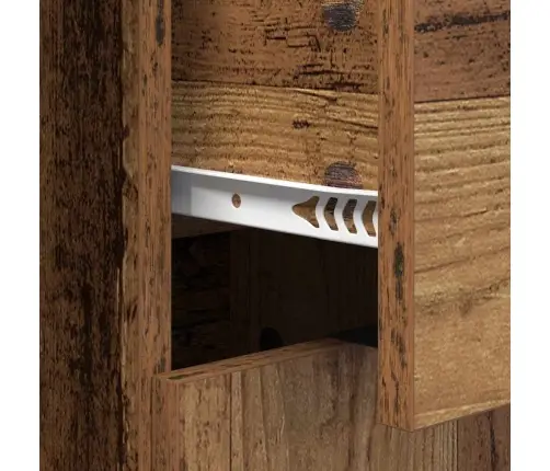 Puse Ar Atvilktni Vecs Koks 60 X 30 X 70 Cm Inženierijas Koks Vidaxl