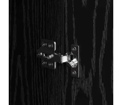 Puse Ar Atvilktni Melns Ozols 60 X 30 X 70 Cm Inženierijas Koks Vidaxl