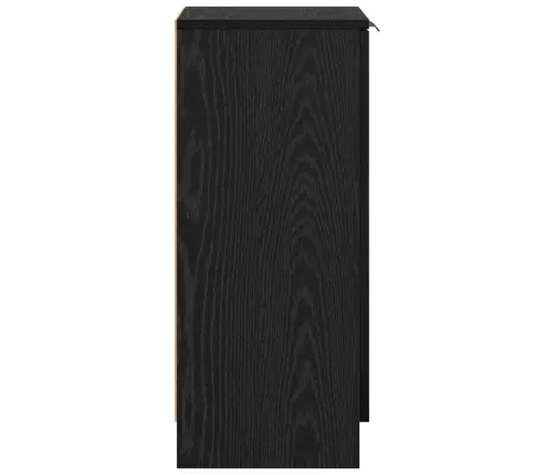 Puse Melns Ozols 30 X 30 X 70 Cm Inženierijas Koks Vidaxl
