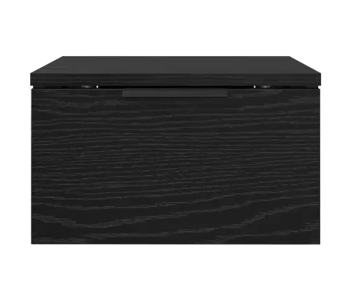 Nakts Skapītis Melns Ozols 34 X 30 X 20 Cm Inženierijas Koks Vidaxl