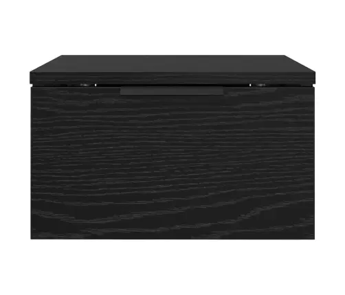 Nakts Skapītis Ar Atvilktni 2 Pcs Melns Ozols 34 X 30 X 20 Cm Vidaxl
