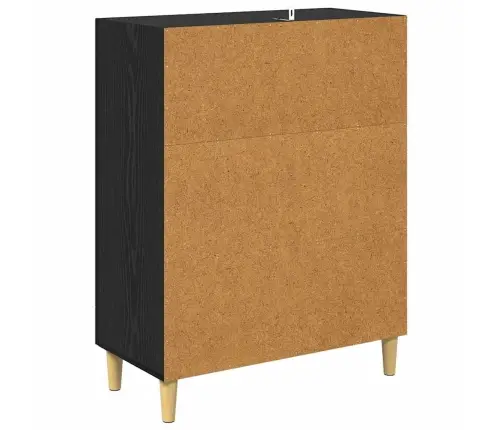 Puse Melns Ozolkoks 69,5 X 34 X 90 Cm Inženierijas Koks Vidaxl