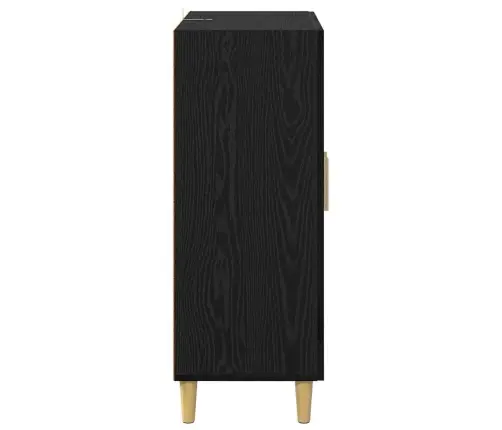 Puse Melns Ozolkoks 69,5 X 34 X 90 Cm Inženierijas Koks Vidaxl