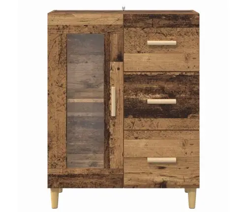 Puse Ar Atvilktni Vecs Koks 69,5 X 34 X 90 Cm Inženierijas Koks Vidaxl