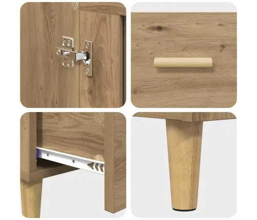 Aukštas Spintelė Su Stalčių Amatininkų Ąžuolas 70 X 31 X 115 Cm