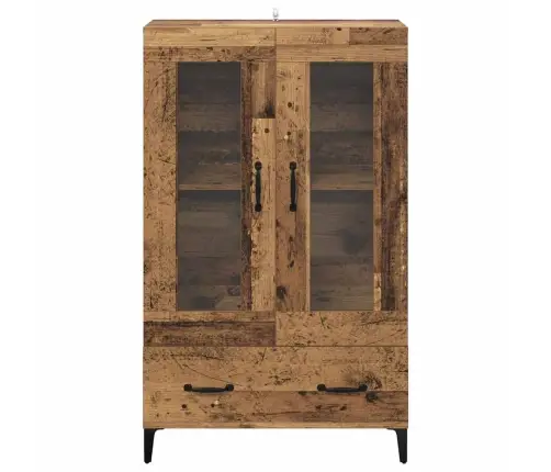 Augstais Skapītis Ar Atvilktni Vecs Koks 70 X 31 X 115 Cm Vidaxl