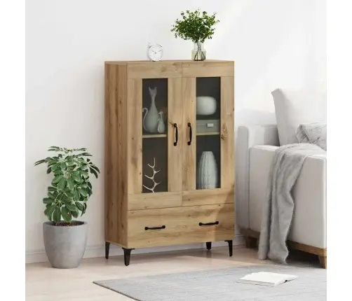 Augstais Skapītis Ar Atvilktni Artisānā Ozols 70 X 31 X 115 Cm Vidaxl