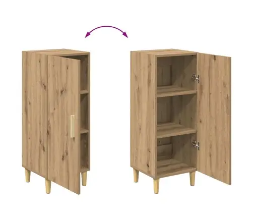 Puse Amatnieku Ozola 34.5 X 34 X 90 Cm Inženierijas Koks Vidaxl Puse Amatnieku Ozola 34.5 X 34 X 90 Cm Inženierijas Koks Vidaxl