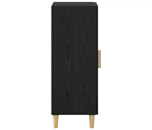 Puse Melns Ozols 34.5 X 34 X 90 Cm Inženierijas Koks Vidaxl