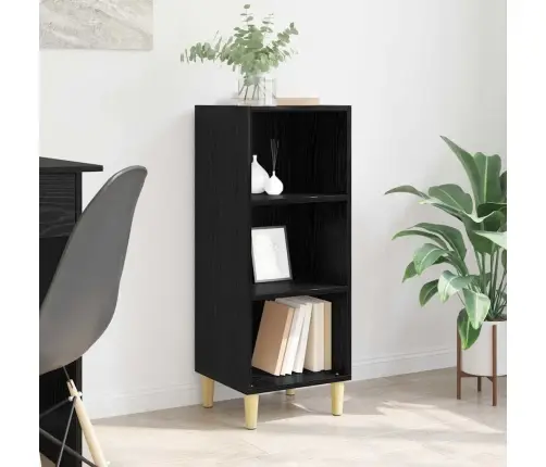 Puse Melns Ozols 32.5 X 34.5 X 90 Cm Inženierijas Koks Vidaxl