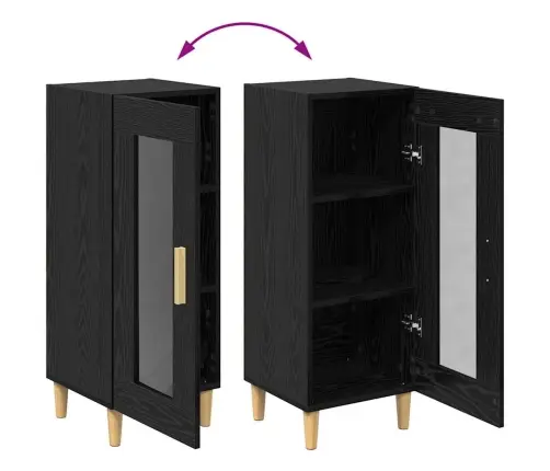 Kõide Must Tamm 34.5 X 32.5 X 90 Cm Tehispuit