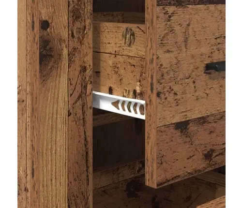 Puse Ar Atvilktni Vecs Koks 40 X 33 X 70 Cm Inženierijas Koks Vidaxl