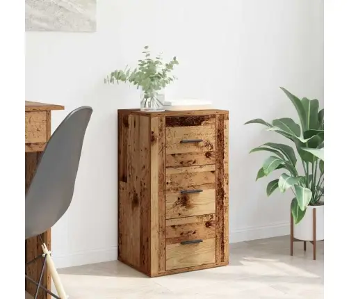 Puse Ar Atvilktni Vecs Koks 40 X 33 X 70 Cm Inženierijas Koks Vidaxl