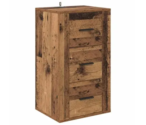 Puse Ar Atvilktni Vecs Koks 40 X 33 X 70 Cm Inženierijas Koks Vidaxl