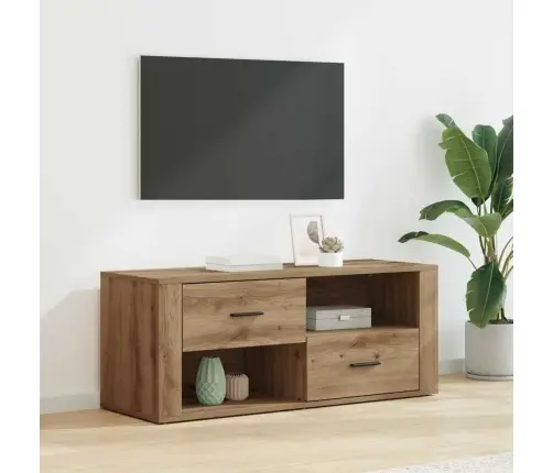 Televizora Skapīša Ar Atvilktni Artisānā Ozols 100 X 35 X 40 Cm Vidaxl